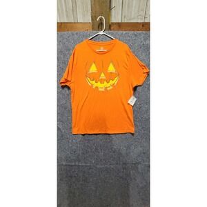 Celebrate Halloween Jacko Smile Solar Orange NWT Size 1X